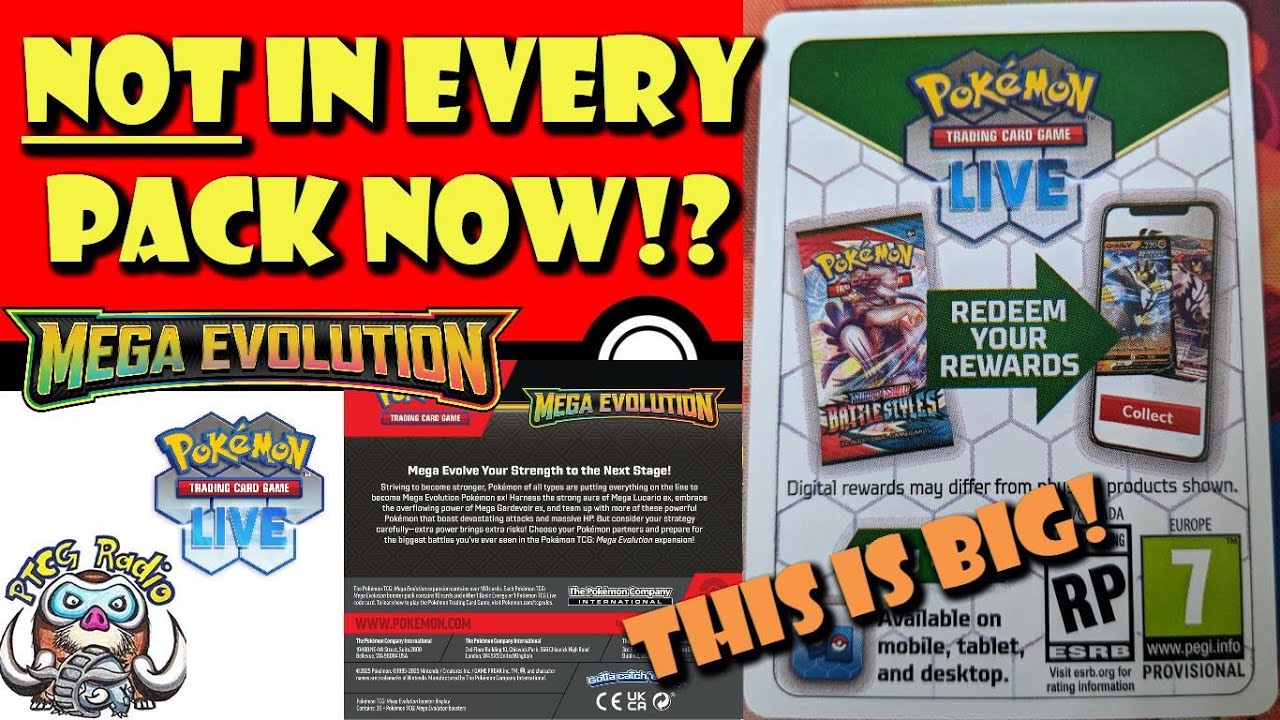 Code Cards are NOT in Every Booster Pack Now! This WILL Make them Rarer! (BIG Pokemon TCG News)