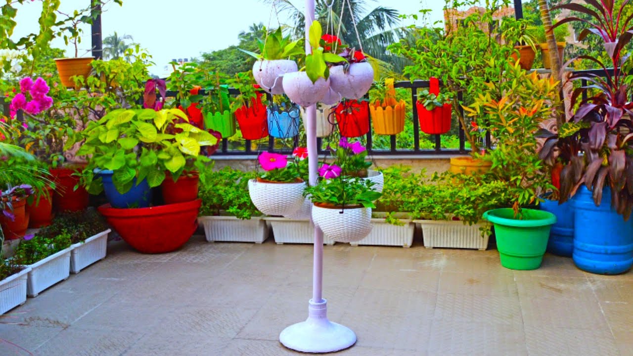 Beautify your garden with hand made Planter holder / Hanging basket stand...