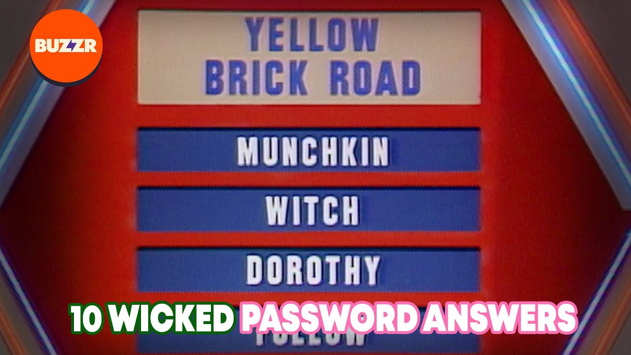 10 WICKED Password Answers | BUZZR Compilation from #SuperPassword, #PasswordPlus, and #Password