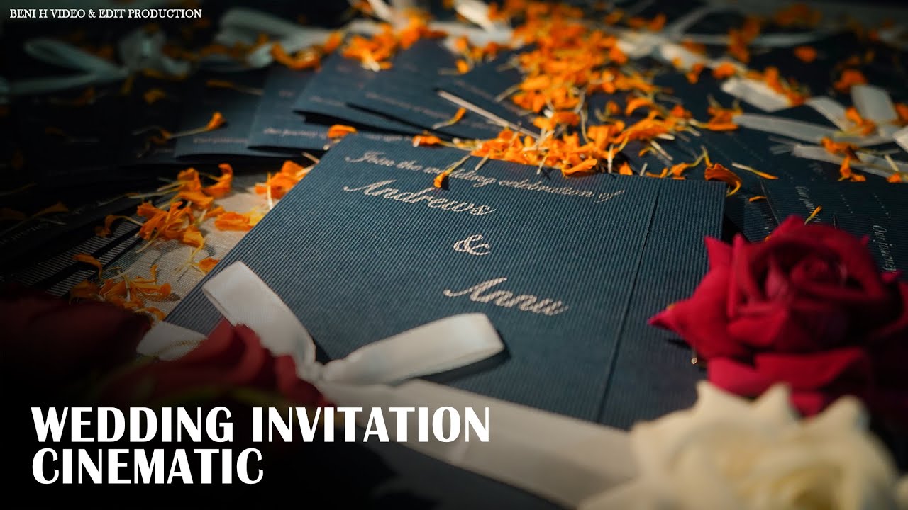 Wedding Invitation Card Cinematic Video | BHVE | Christian Wedding 2024