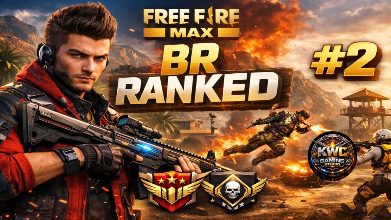 FREE FIRE MAX BR RANKED 🔥 | #2 Pro Gameplay | One Tap Headshot King | Full Action Match #freefire