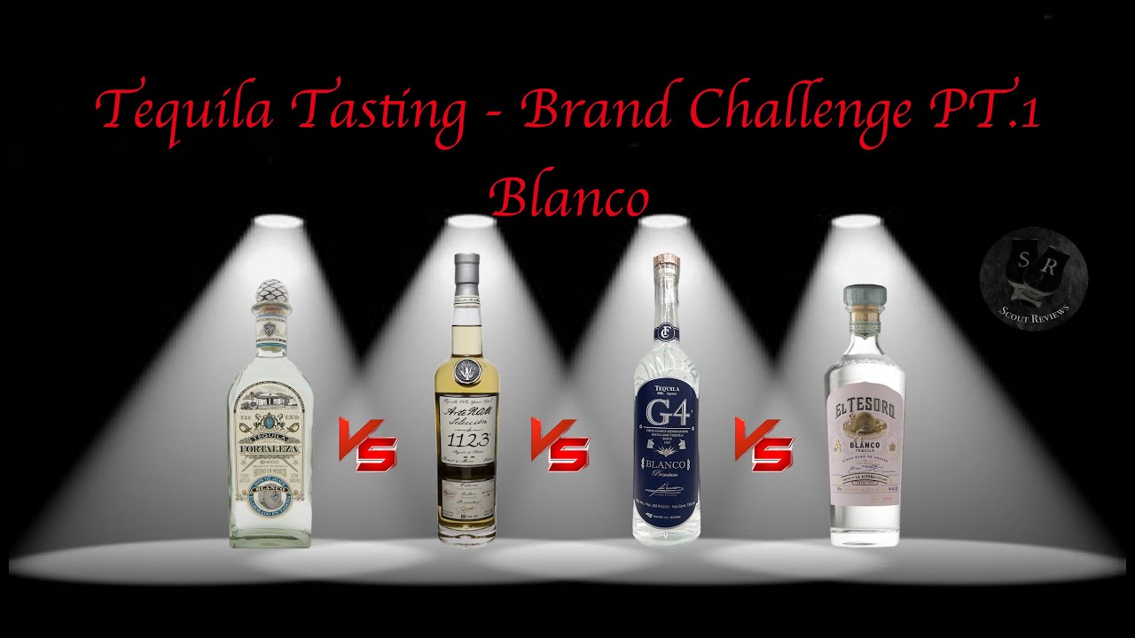 Tequila Brand Challenge. Blanco Blind Tasting. G4, Fortaleza, El Tesoro, and ArteNOM