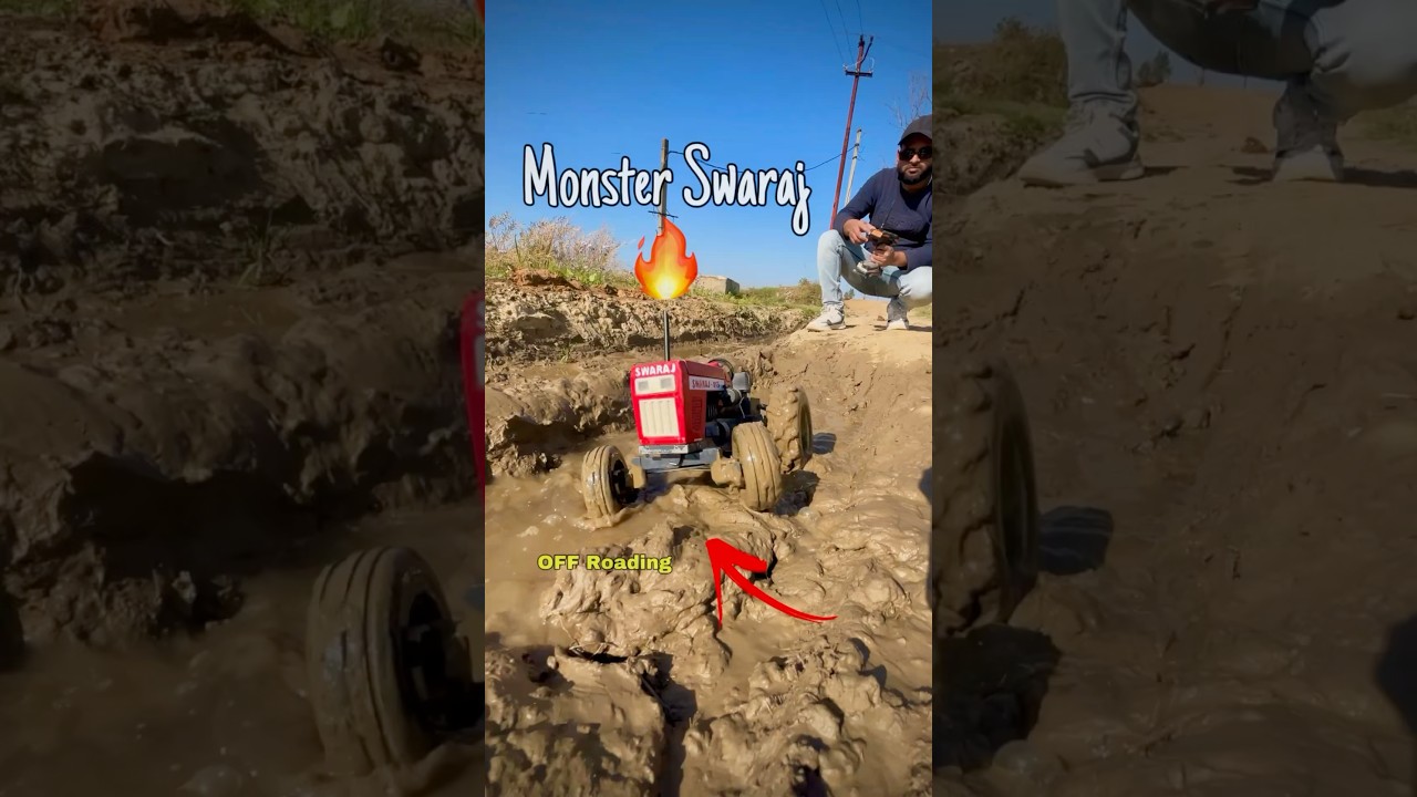 Mini swaraj moster look off roading #tractor #offroading #swaraj #ytshorts #trending #indiantractor