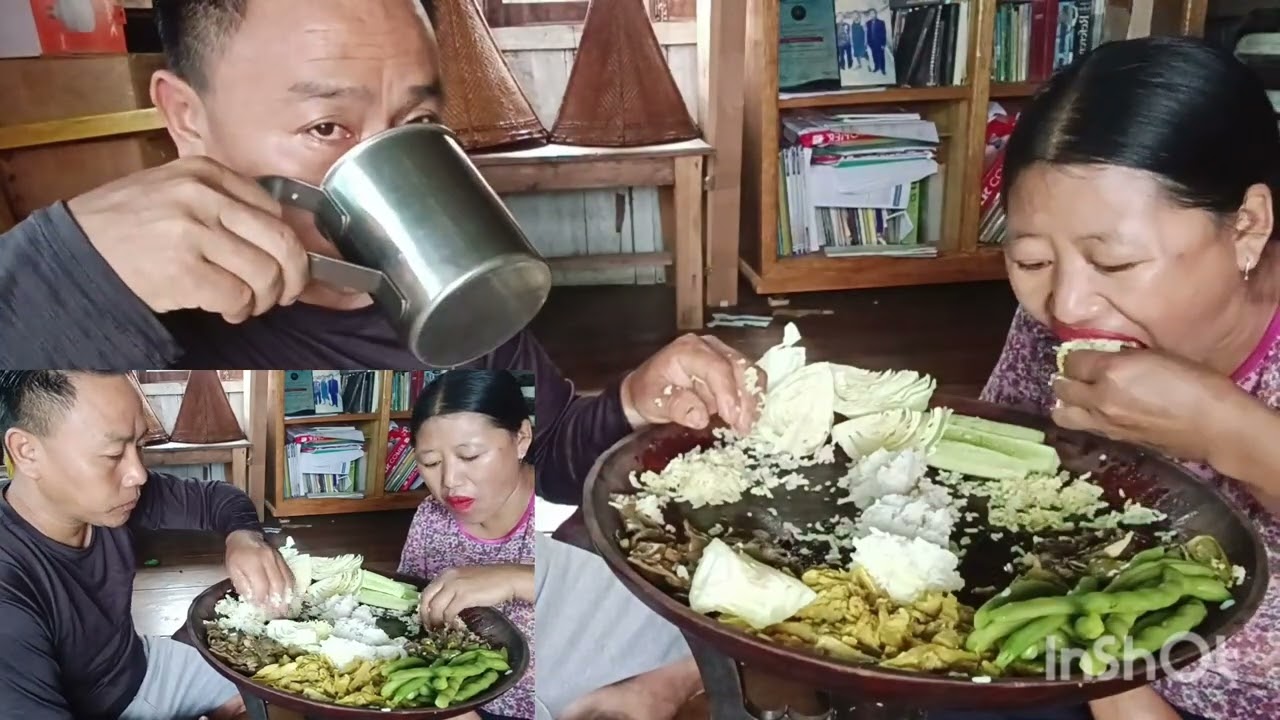 Vegetables mukbang