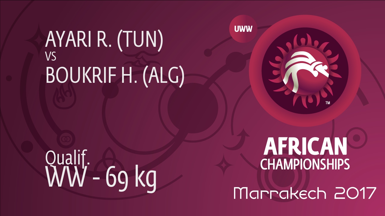 Qual. WW - 69 kg: H. BOUKRIF (ALG) df. R. AYARI (TUN), 8-5