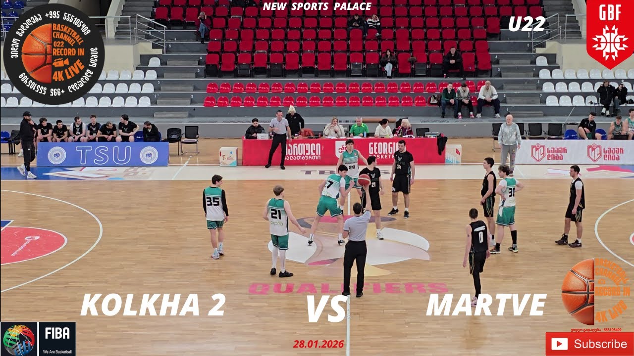 Kolkha 2   vs   Martve  🏀 U22-       28.01.2026