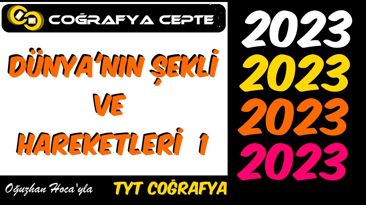 DÜNYA'NIN ŞEKLİ VE HAREKETLERİ 1   TYT COĞRAFYA #tyt #tytcoğrafya #ykscoğrafya #yks2023
