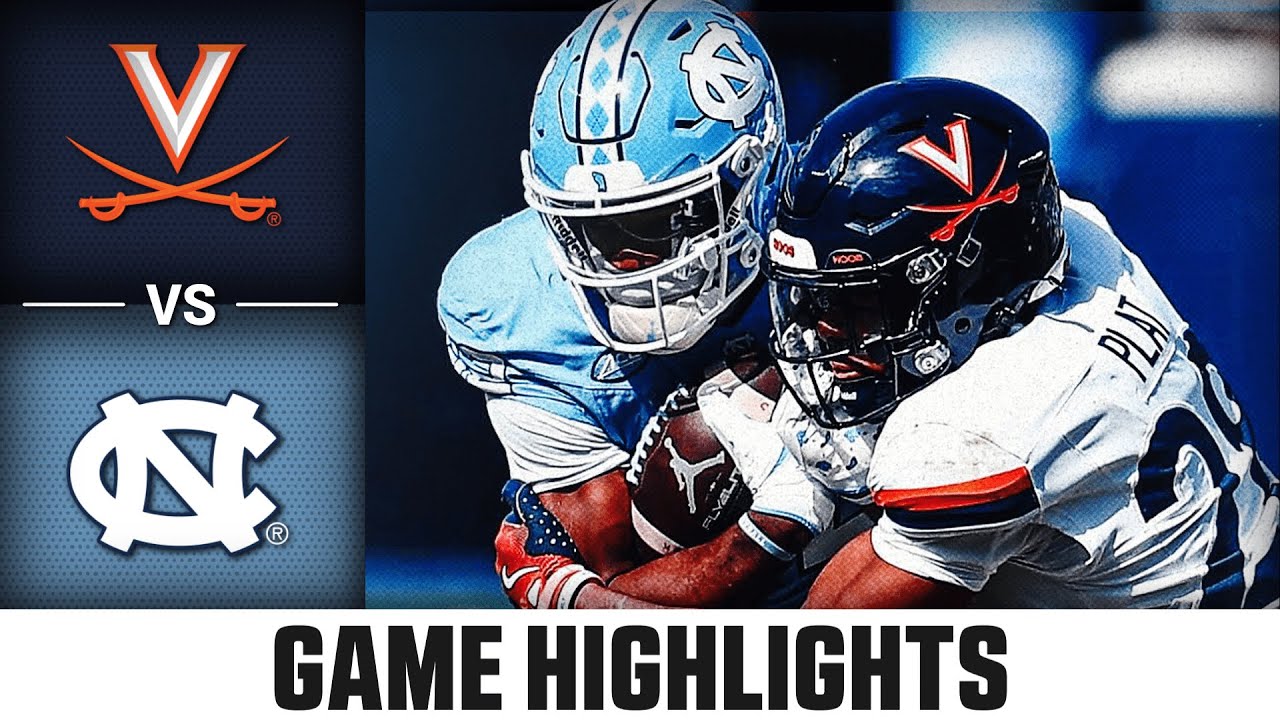 Virginia vs North Carolina Game Highlights | 2025 ACC Football