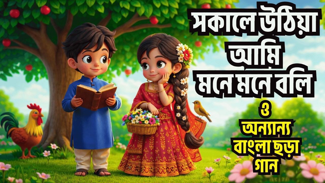 সকালে উঠিয়া আমি মনে মনে বলি।Moumachi Moumachi & More Bengali Rhymes Collection For Kids।ChottoDuniya