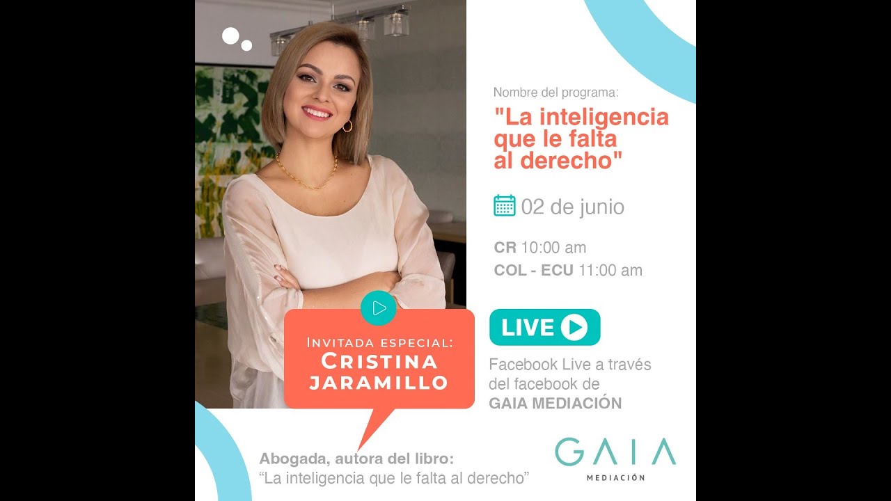 Live con Cristina Jaramillo - La Inteligencia que le falta al Derecho
