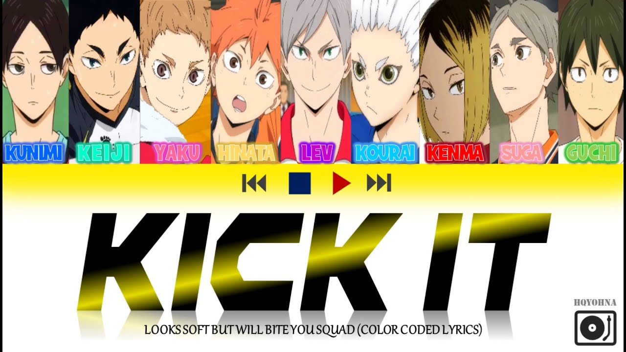 KICK IT (영웅) - HAIKYUU CHARACTERS EDITION 🌟 (Lyrics Han/Rom/Eng) (NCT 127)