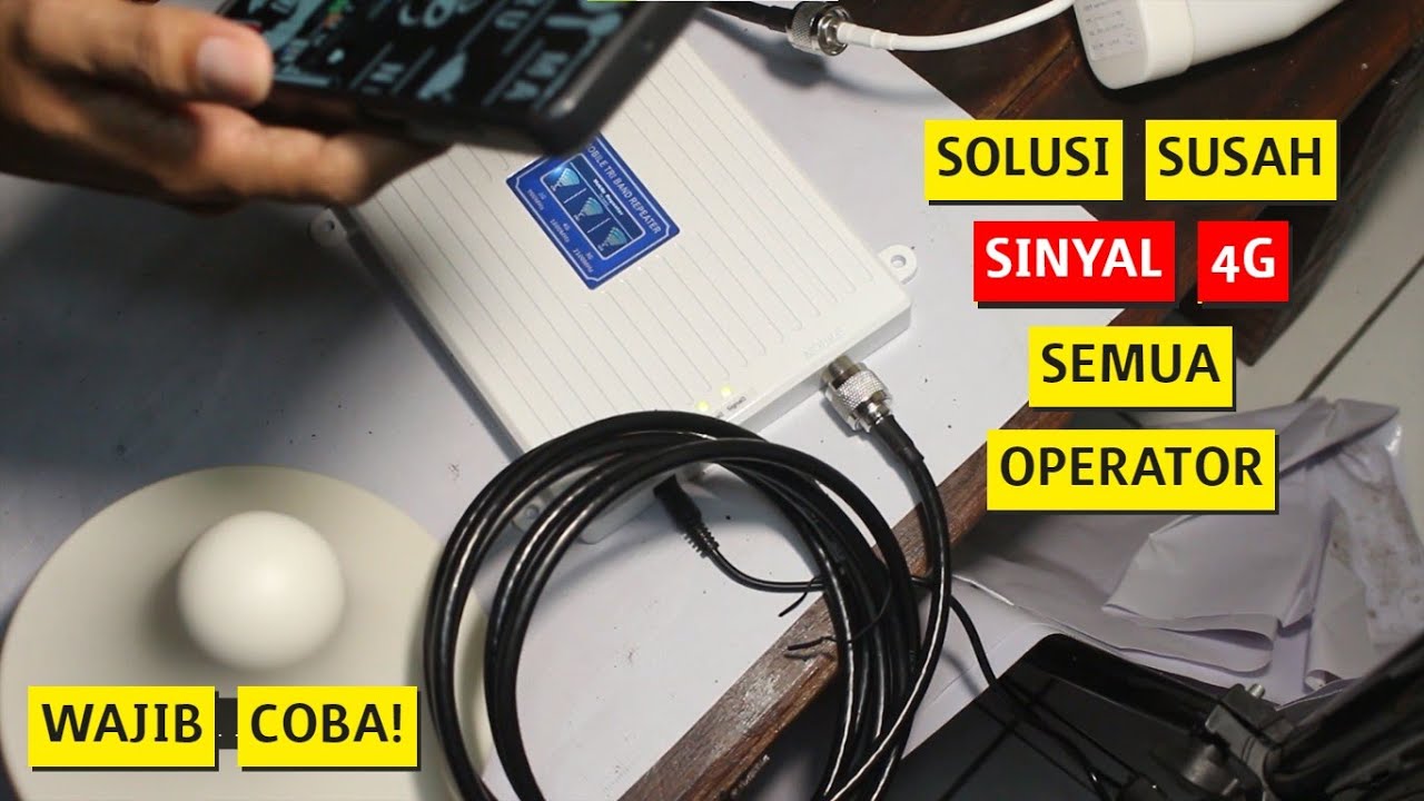 Cara mempercepat koneksi internet pake penguat sinyal 4g telkomsel dan semua operator
