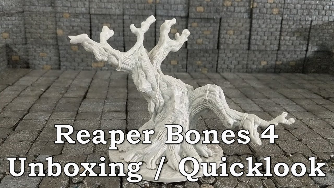 Reaper Bones Kickstarter 4 Unboxing Tree of Despair and Tiles