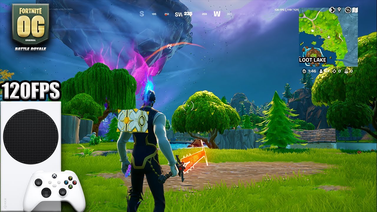 Xbox Series S Fortnite OG - 1440P 120FPS Gameplay - FPS Shown