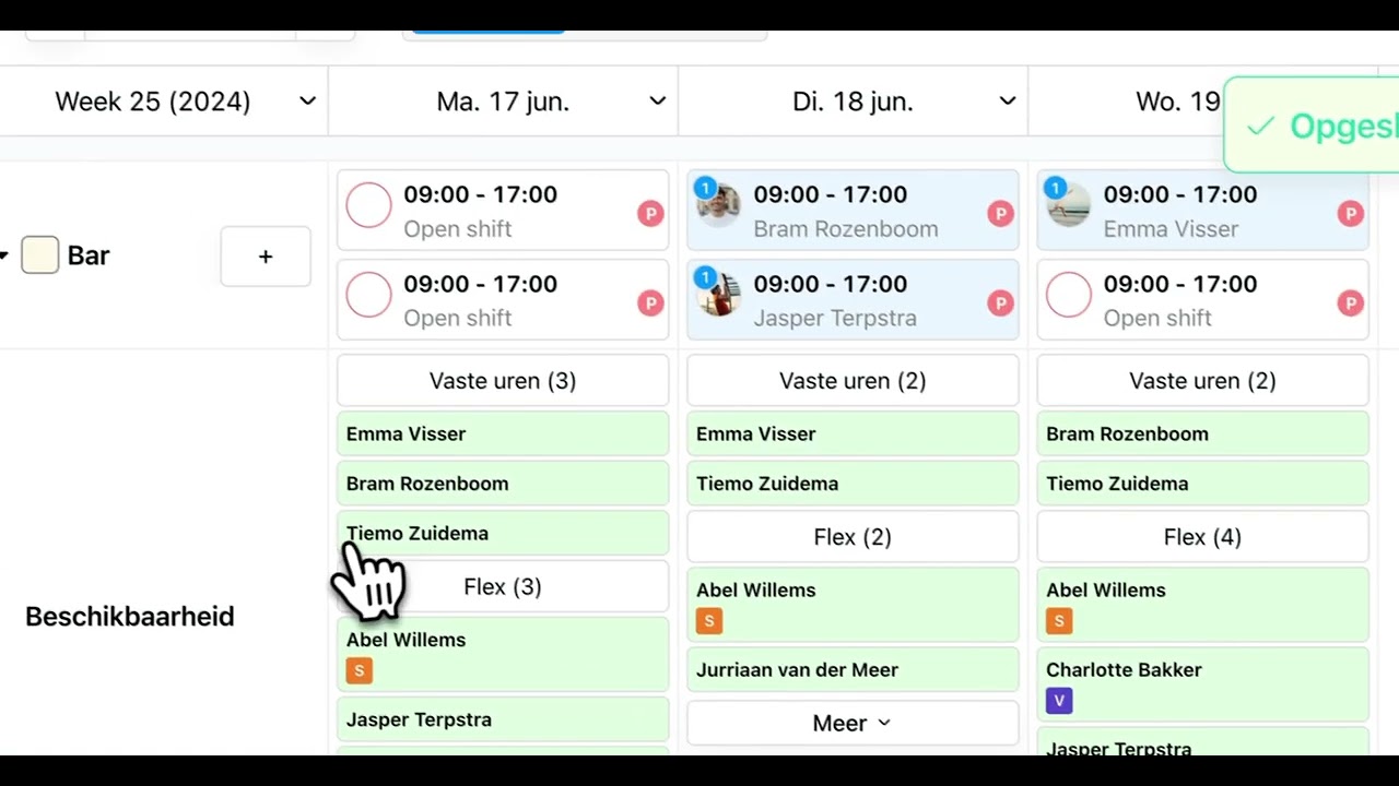 Planning preview | Eitje