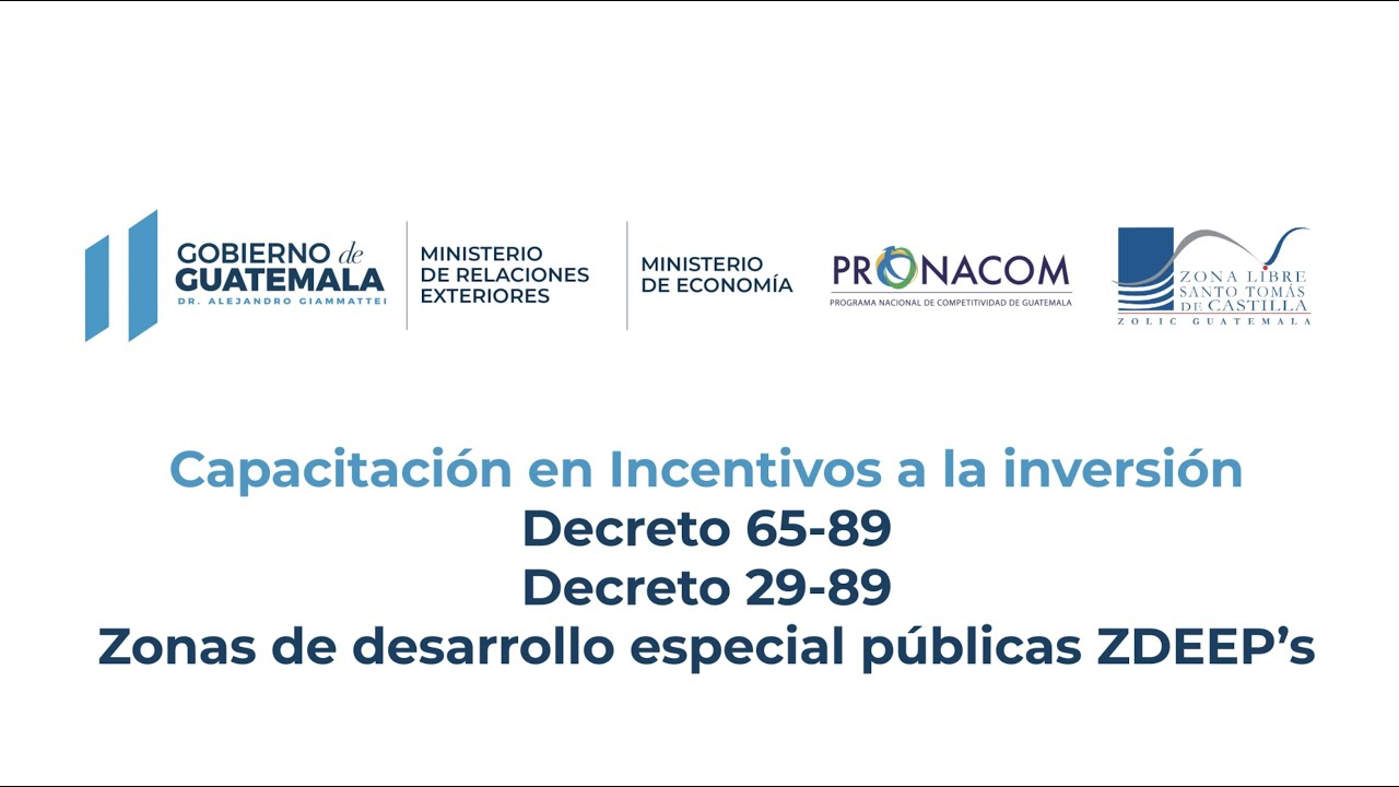 Capacitación en incentivos a la inversión - PRONACOM