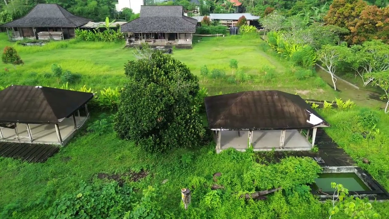 Abandoned group of houses close to Ubud, Bali