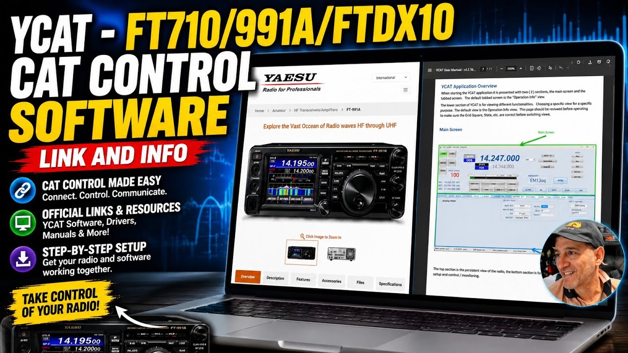 YCat &mdash; ПО для управления трансиверами FT710/991A/FTDX10 через CAT &mdash; Ссылка и информация