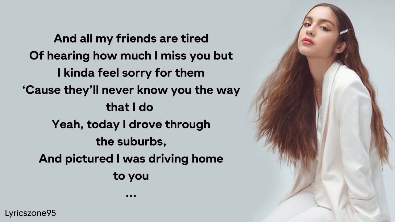 Olivia Rodrigo - drivers license (Lyrics)