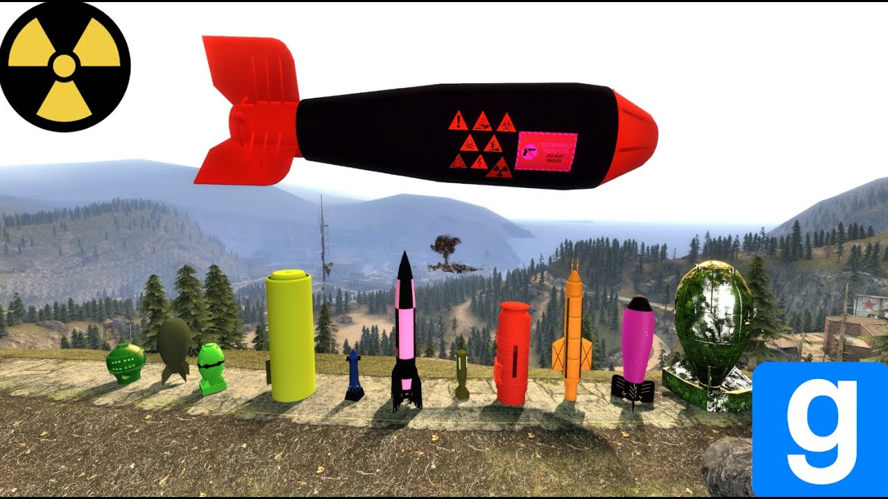 Garry's mod NUKE and BOMB Test (Hbomb☢️) !!!!!!!!!!!!!!!!!!!!!!!!!