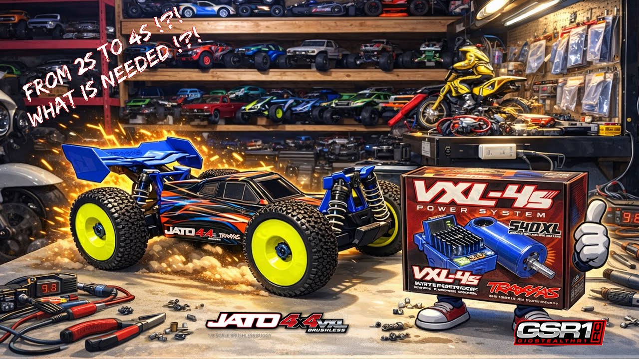 Traxxas Jato 4X4 VXL с 2S на 4S. Что нужно? Устраивайтесь поудобнее, это будет длинный текст.
