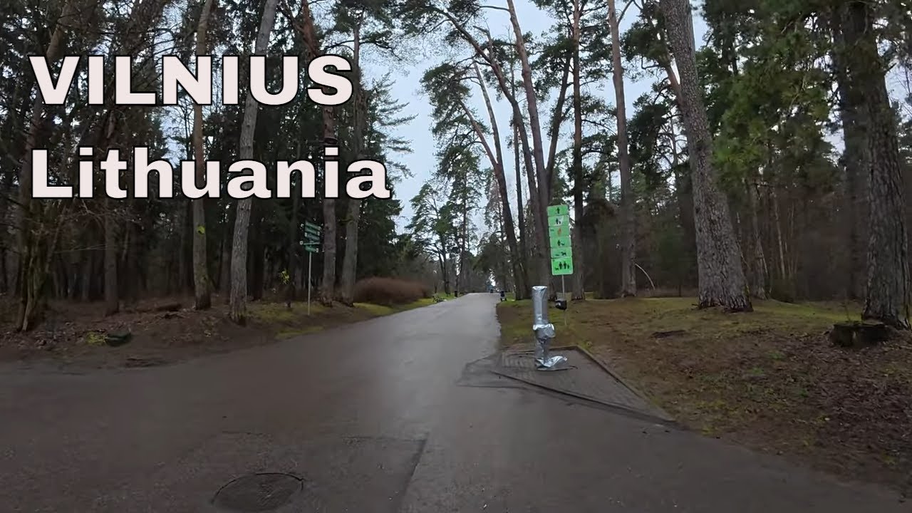 Vilnius Walk: M.K. Čiurlionis Street to Vingio Parkas 🌳 Urban to Pine Park POV | 4K
