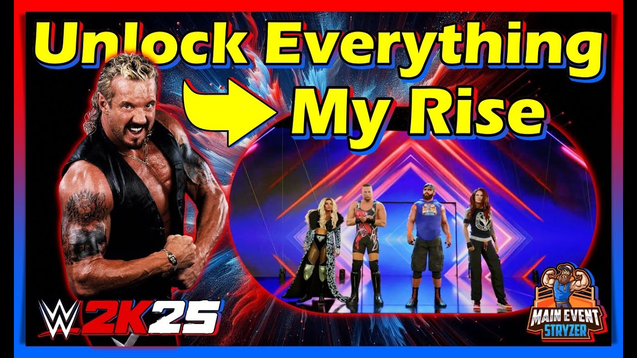 WWE 2K25 Как разблокировать ВСЕ в My Rise!