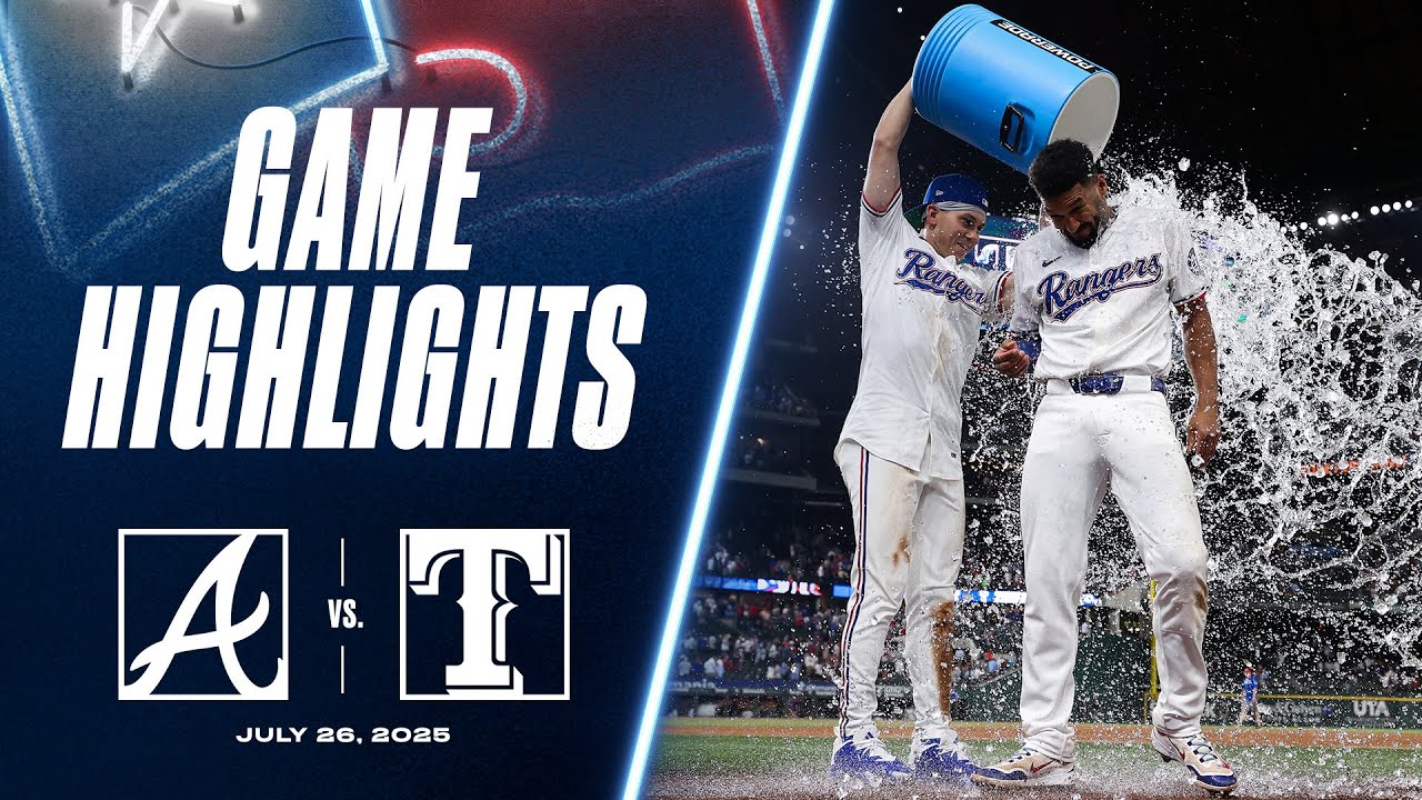 Braves vs. Rangers Game Highlights (7/26/25) | MLB Highlights