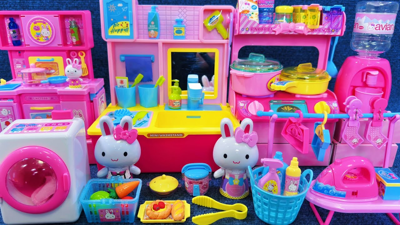 10 Minutes Satisfying with Unboxing Hello Kitty Kitchen and Laundry Set Toys ASMR | Review Toys