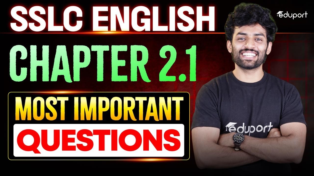 SSLC English | Chapter 2.1 - Breaking Barriers, I Will Fly | Most Important Questions | Eduport SSLC