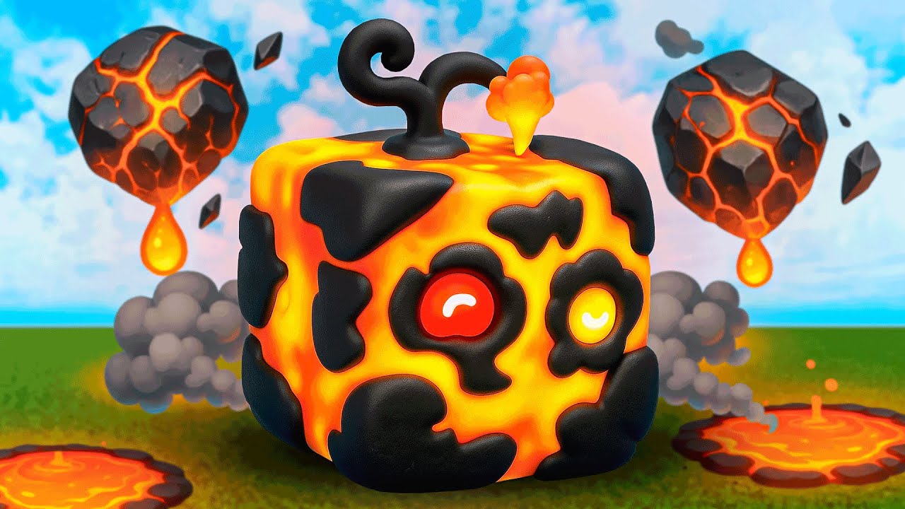 COMI E DESPERTEI A FRUTA MAGMA no BLOX FRUITS!!