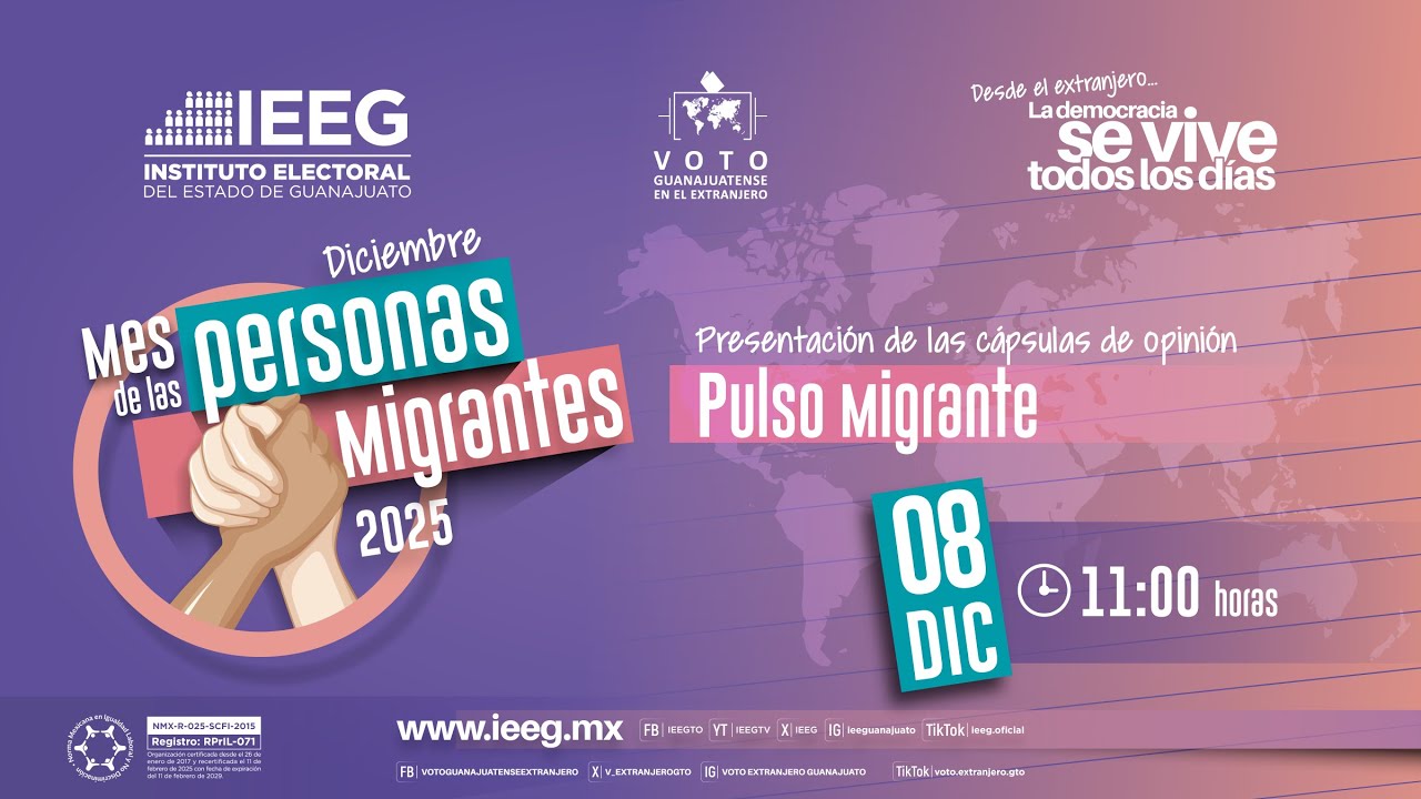 Presentación de las capsulas de opinión Pulso Migrante