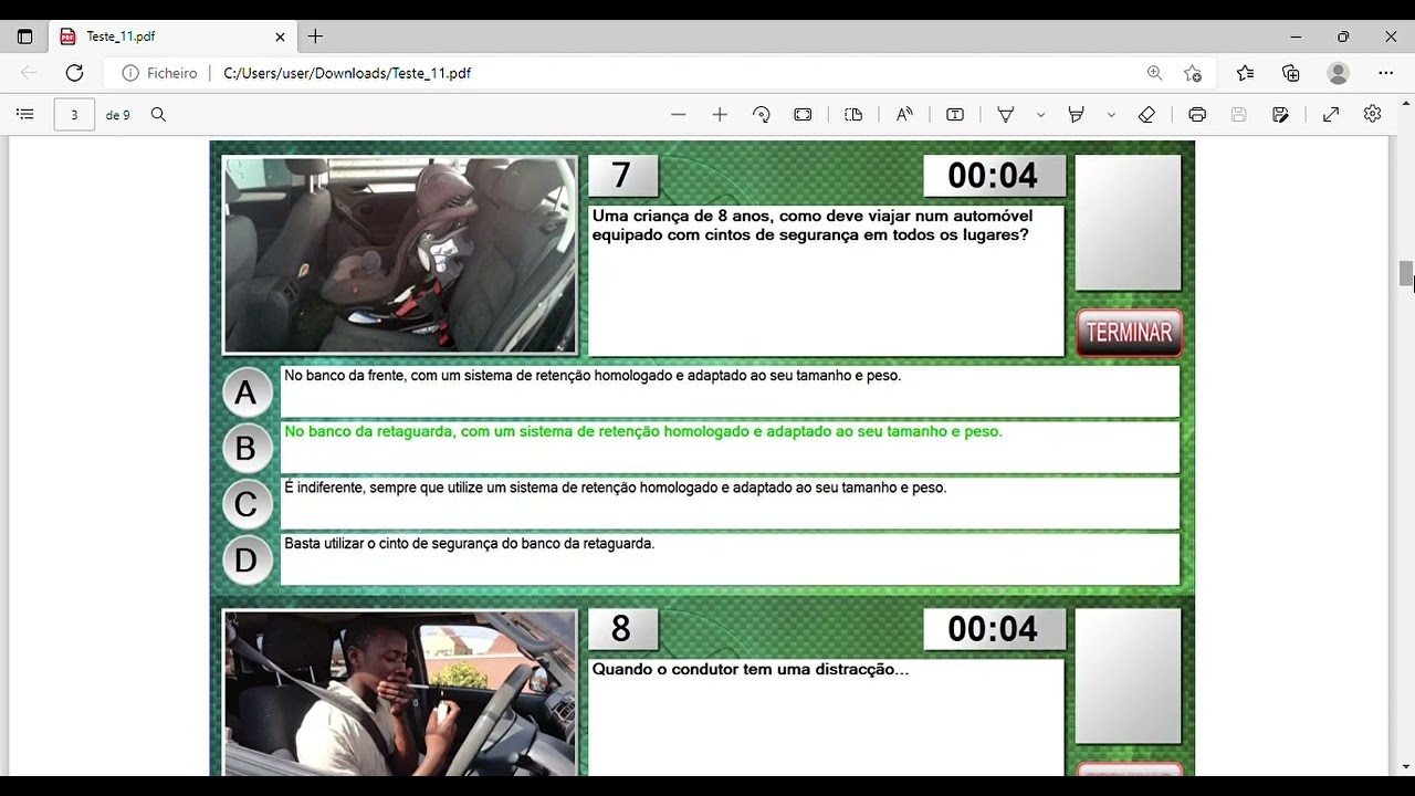 Preparação para o Exame Teórico de Condução (moz)