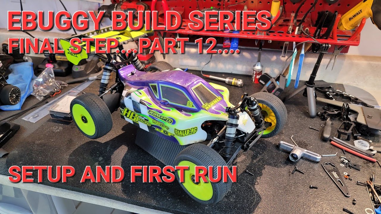 HB Racing E819RS build series Part 12....Setup and first run!!!