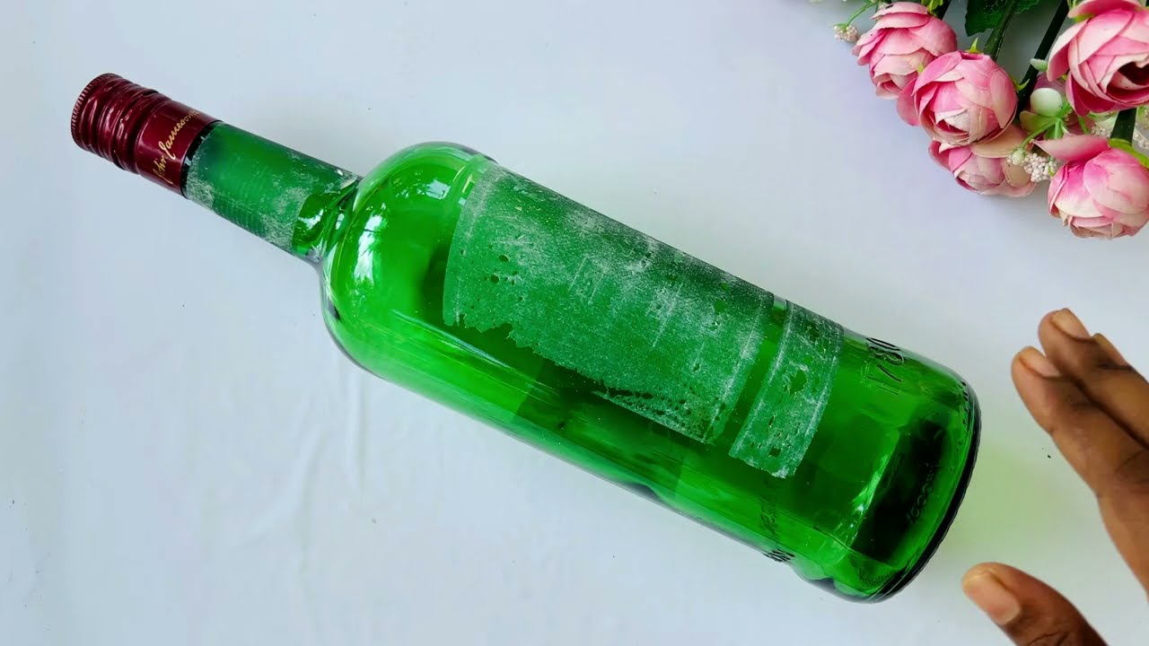 Amazing Bottle Idea using cardboard | altered bottle | air dry clay