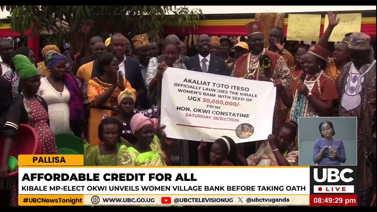 KIBALE MP-ELECT OKWI UNVEILS WOMEN VILLAGE BANK BEFORE TAKING OATH