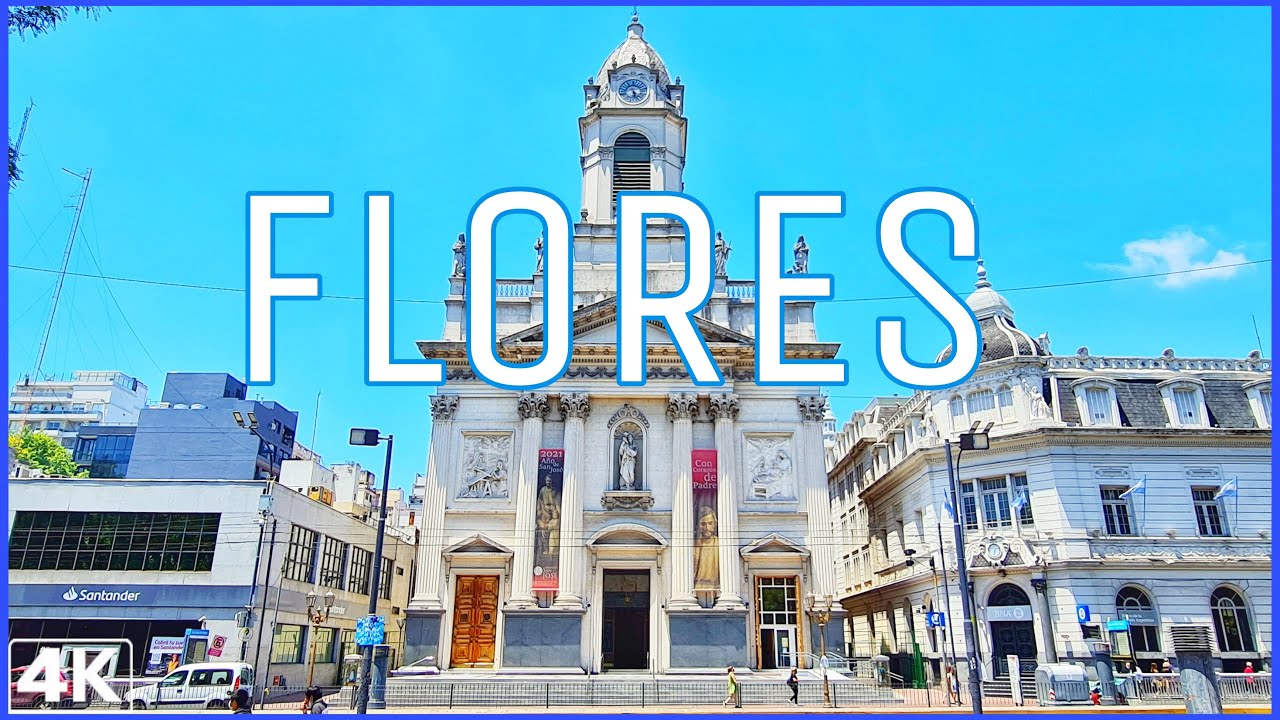 【4K】Buenos Aires - Recorriendo BARRIO de FLORES un 31 de DICIEMBRE 2021 | (Walking Tour Argentina)