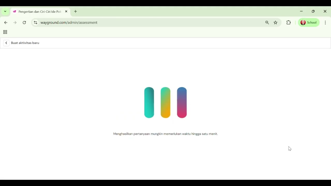 Asesmen Interaktif dengan Pemanfaatan Fitur Penilaian melalui AI (Wayground)