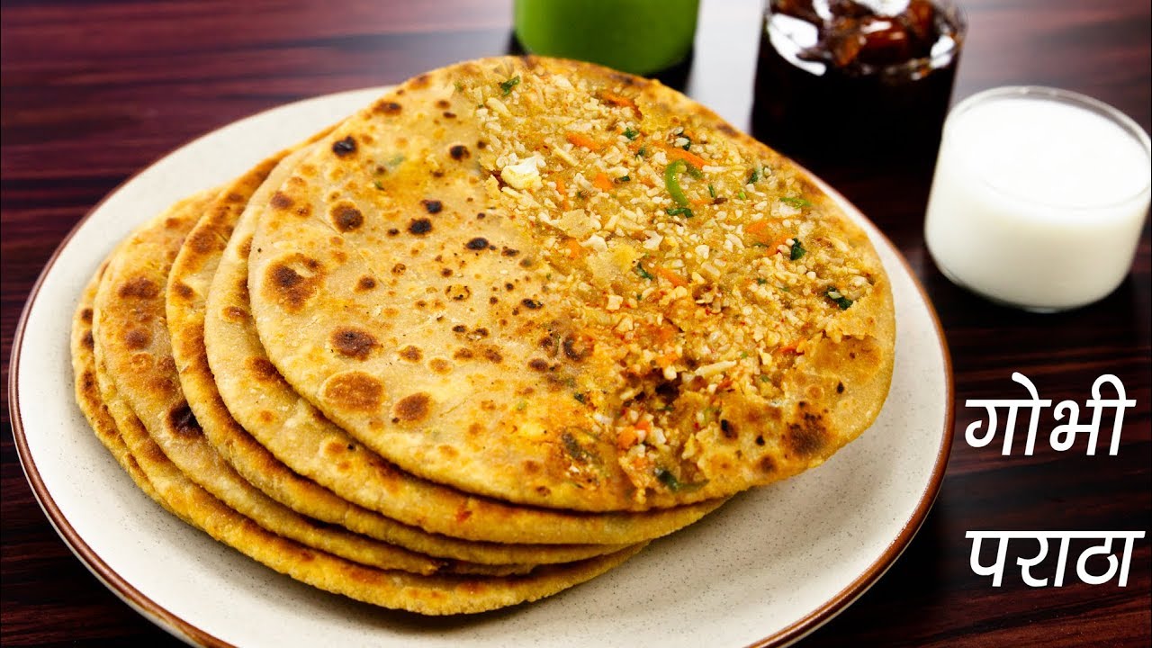 गोभी पराठा की रेसिपी - सॉफ्ट और क्रिस्पी  gobi paratha recipe - cookingshooking