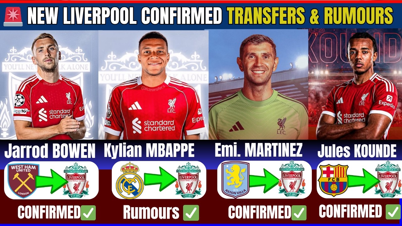 🚨 NEW LIVERPOOL CONFIRMED TRANSFER NEWS & RUMOURS 2026 ft Mbappe, Kounde, Bowen, Barcola & Martinez