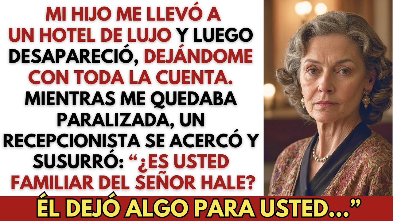 Mi Hijo Huyó del Hotel y Me Dejó Sin Nada… Entonces el Recepcionista Preguntó: “¿Es Familiar de…?”