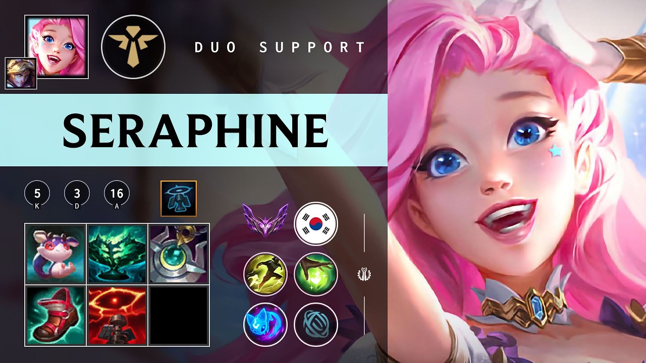 Seraphine Support vs Thresh - KR Master Patch 26.04