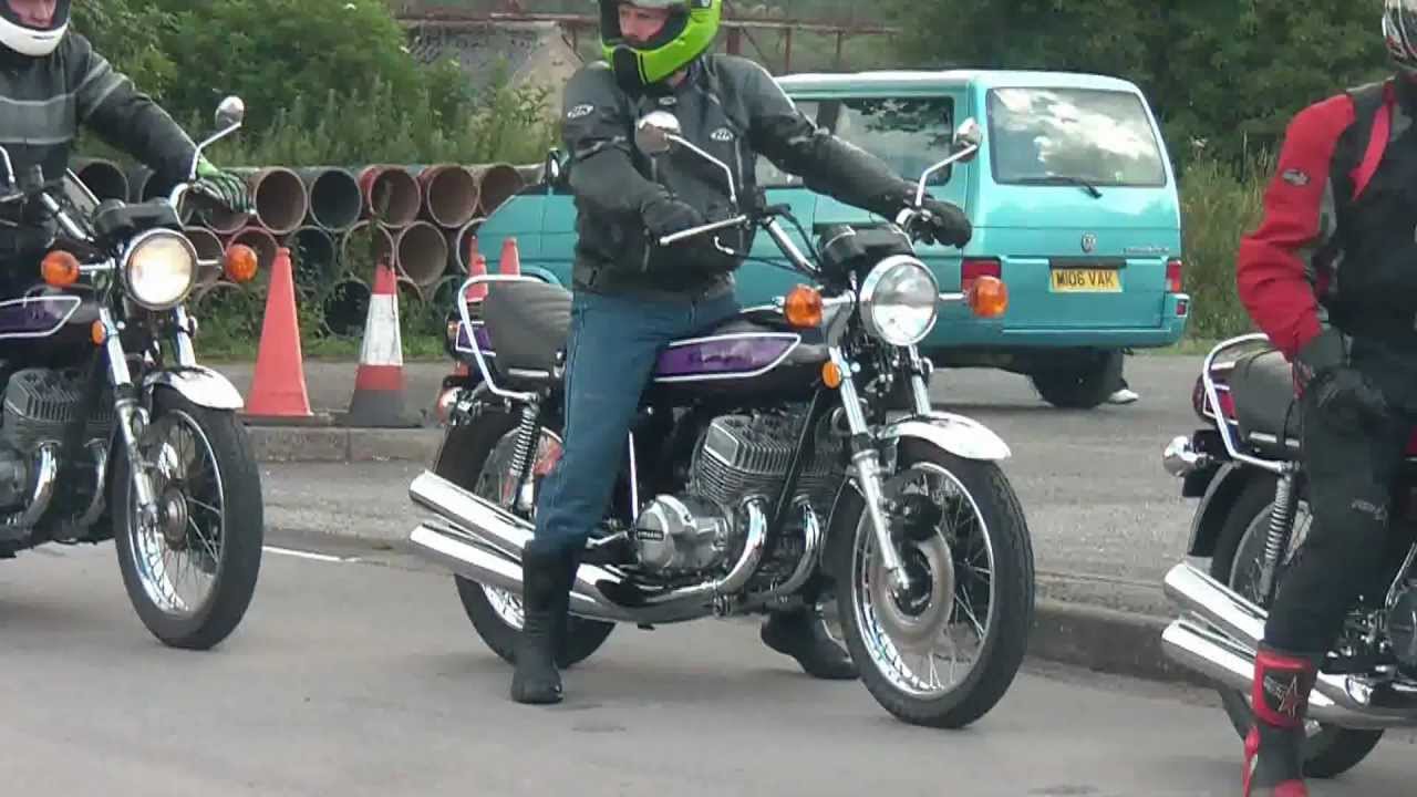 kawasaki triples rally  Notts UK aug 2012