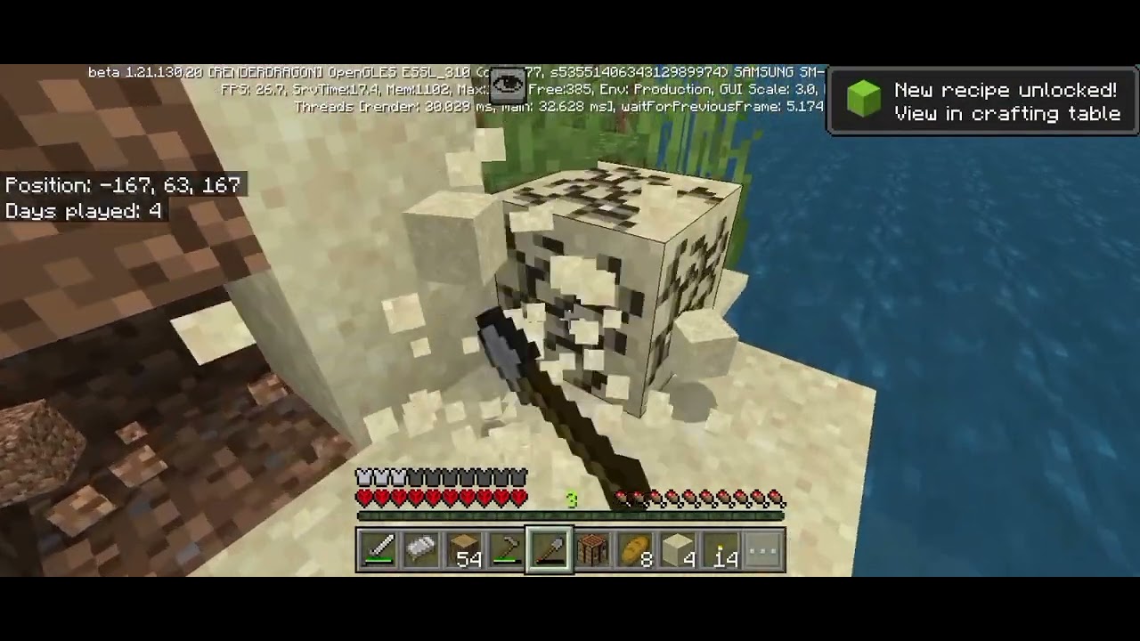 Men minecraft bedrockda hardkordda oʻynadim