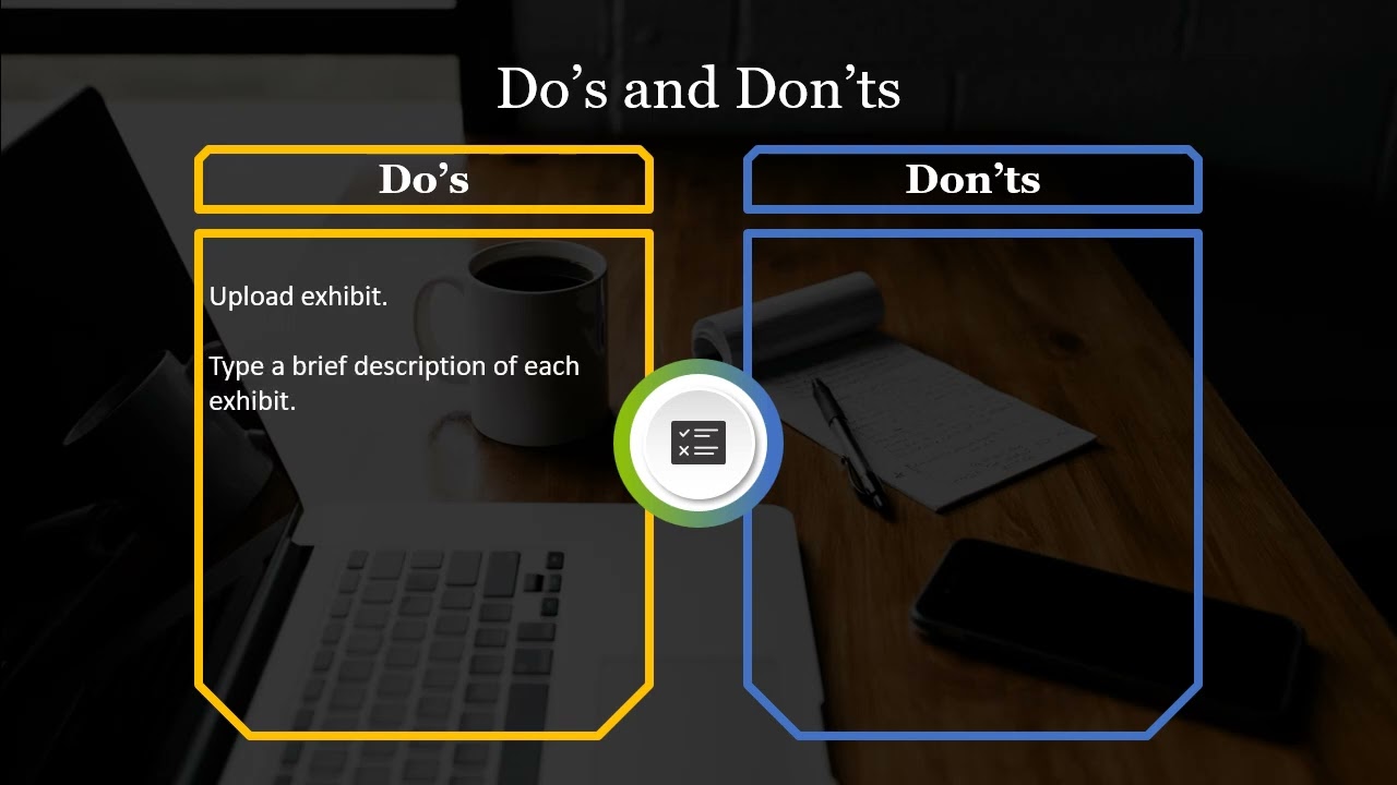 Electronic Evidence   Create an Account and Upload Exhibits