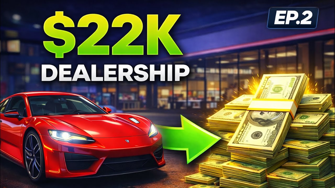 From $6K to $22K… We’re NOT Broke Anymore 😳 | Car Dealer Simulator #cardealersimulator