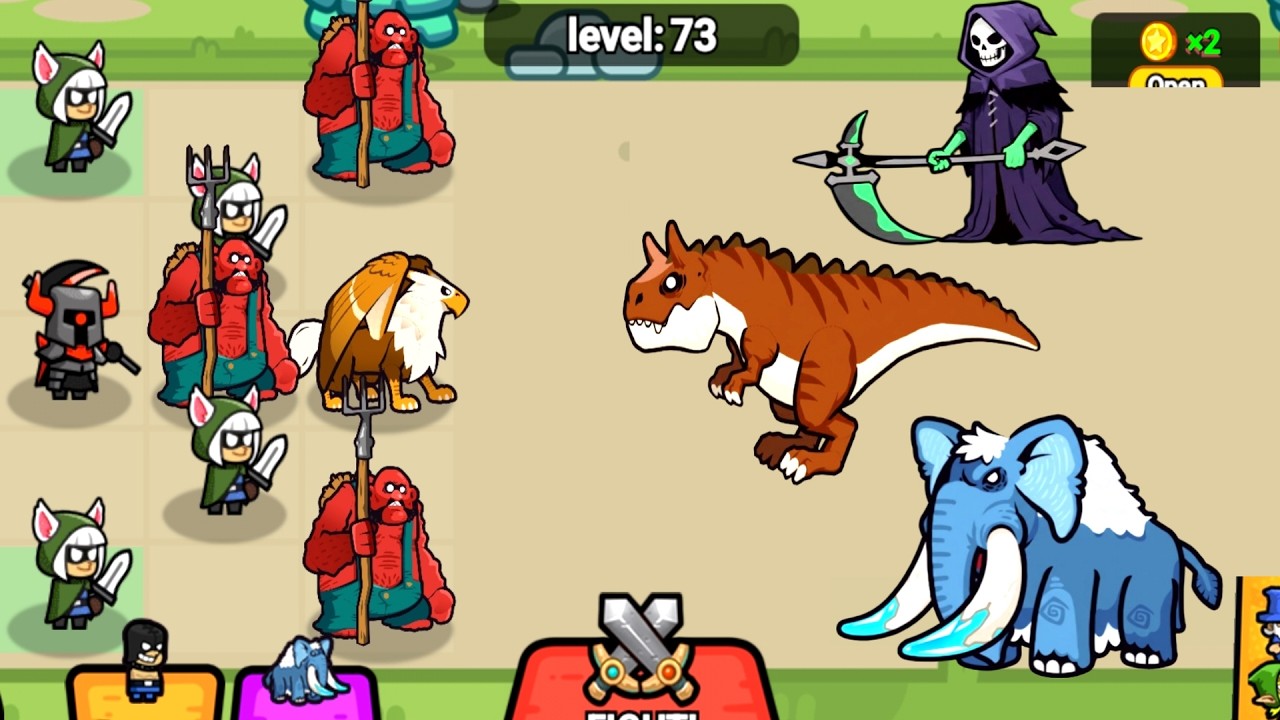 Archery Warrior Rise Of The Army - Merge Master Animal Battle, Dinosaur War