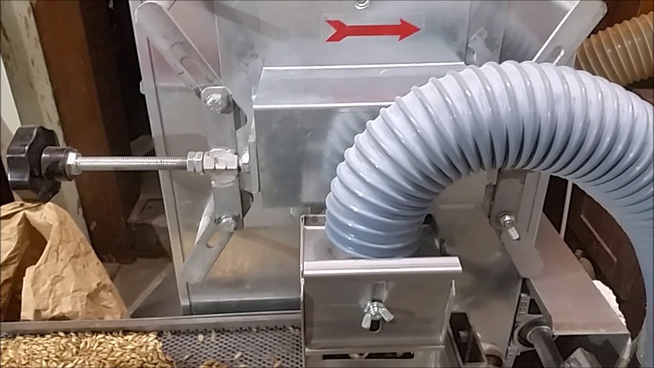 Dinkelschäler mit Schälwalze