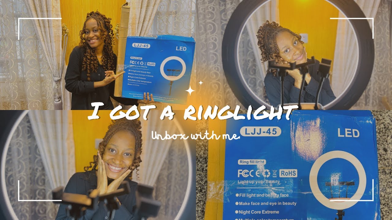 UNBOXING AND SETTING UP MY LJJ-45 18 Inches Ringlight | Selfie stick and F1 Wireless microphone.