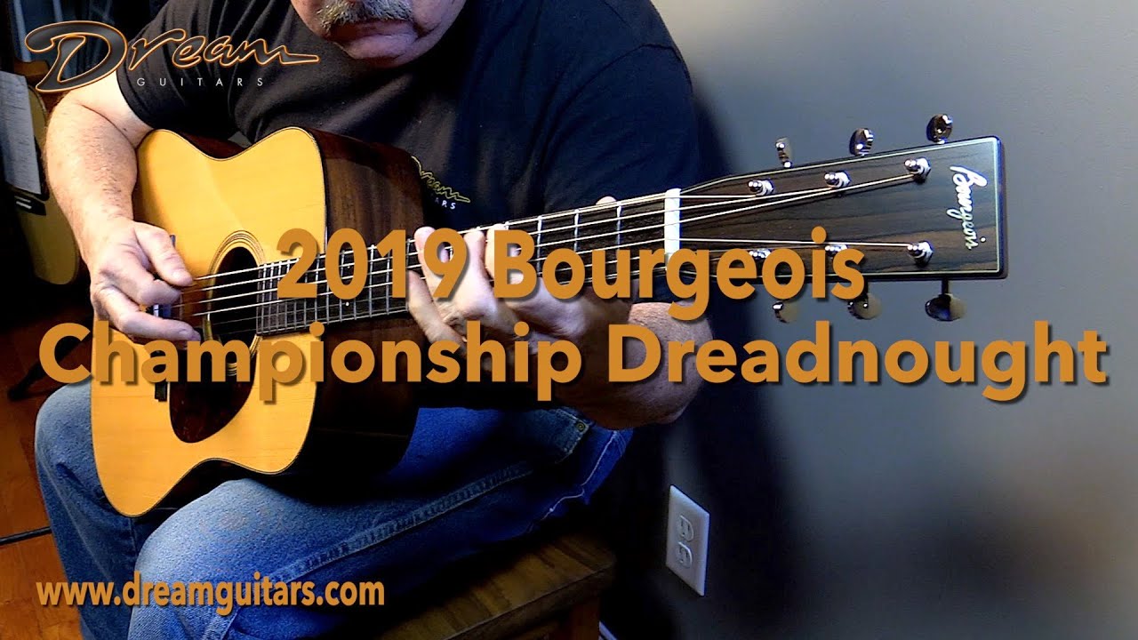 2019 Bourgeois Championship Dreadnought, Sinker Mahogany & AT Sitka Spruce